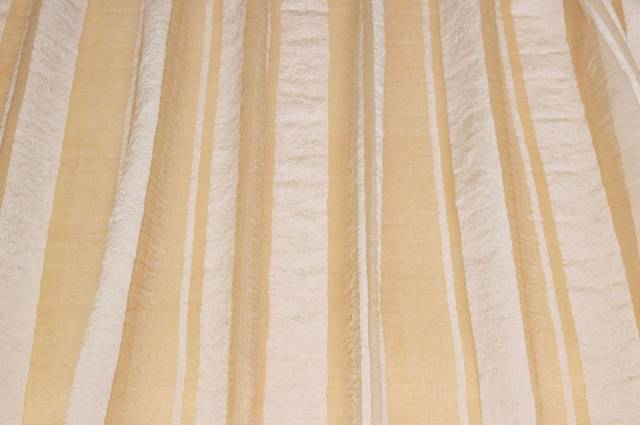 Vendita on line tessuto tenda organza stopicciata fascia avorio - tessuti per