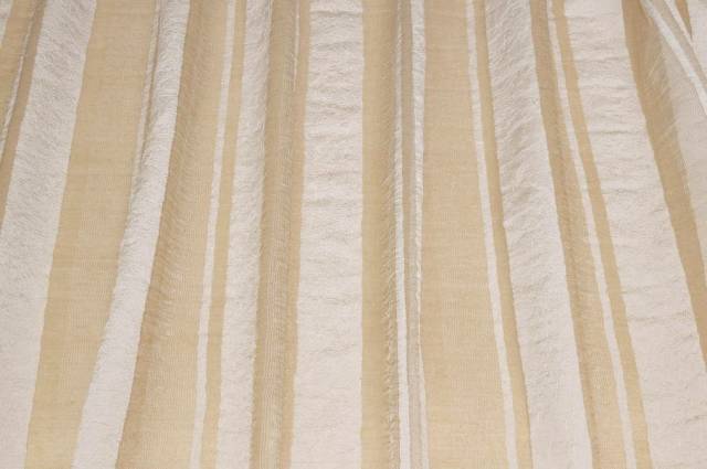 Vendita on line tessuto tenda organza stopicciata fascia avorio - tessuti per in offerta