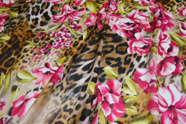 Vendita on line pannello misto seta fantasia animalier - occasioni e scampoli seta di