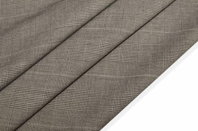 Vendita on line tessuto lana stretch principe di galles beige - tessuti abbigliamento scacchi e scozzesi