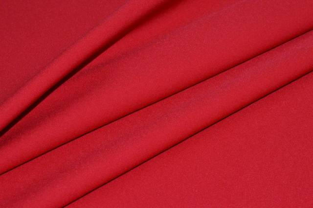 Vendita on line tessuto crepe stretch rosso - tessuti abbigliamento poliestere 