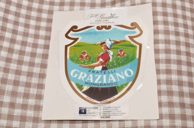Vendita on line tela vicky fratelli graziano puro lino variante bianco nocciola v.2 - ispirazioni tele ricamo lino da