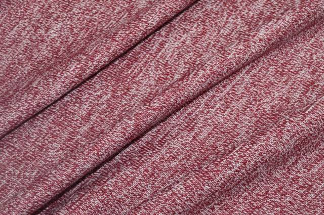 Vendita on line tessuto maglia in lana rosso melange - occasioni e scampoli magline di