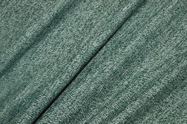 Vendita on line tessuto maglia in lana verde melange - occasioni e scampoli magline di