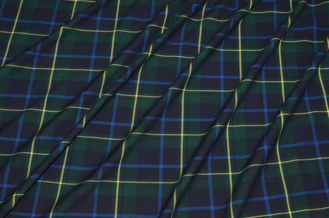 Vendita on line scampoli tartan scozzese classico verde blu - occasioni e scampoli tessuti fantasie 