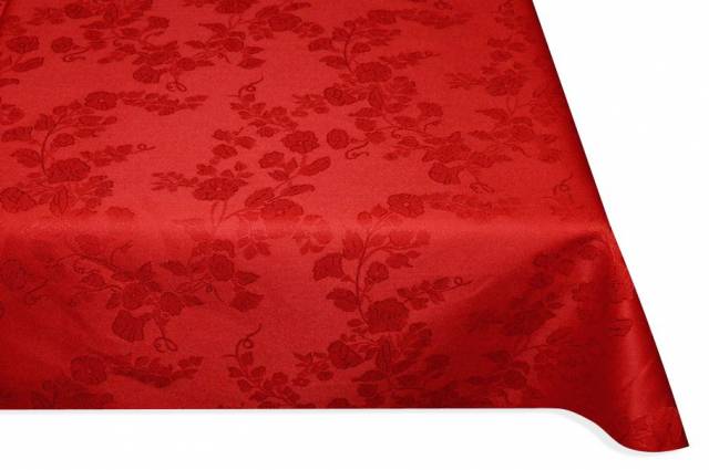 Vendita on line tessuto tovaglia fiandra puro cotone linda rossa - tessuti arredo casa per tovaglie
