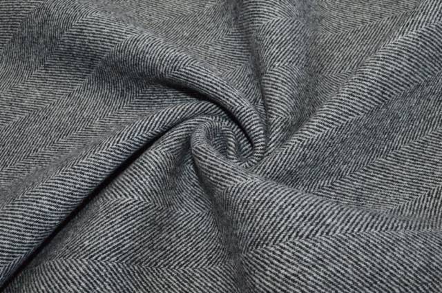 Vendita on line tessuto cappotto pura lana spinato bianco nero - tessuti abbigliamento lana spinati e
