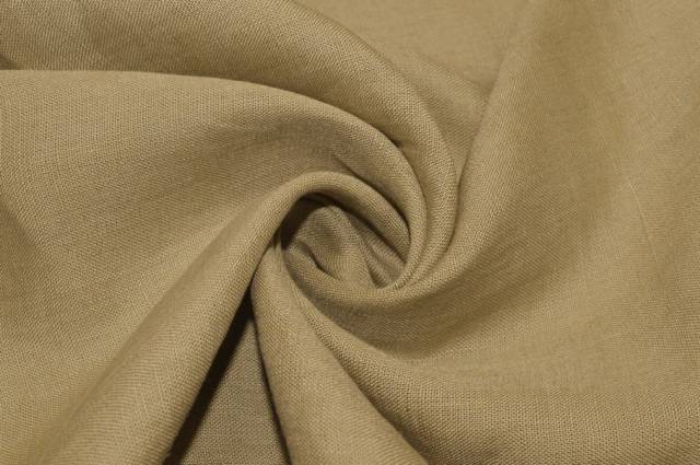 Vendita on line tessuto puro lino beige - tessuti abbigliamento lino