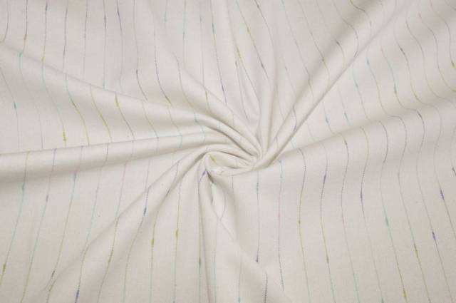 Vendita on line tessuto puro cotone gessato multicolor - cotoni gabardine