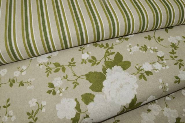 Vendita on line tessuto arredo fantasie coordinate verde - tessuti arredo casa
