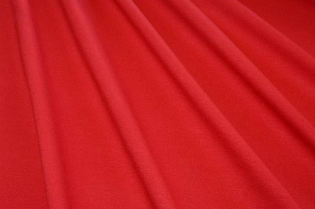 Vendita on line tessuto jersey punto milano in viscosa rosso - tessuti abbigliamento magline / jersey/tessuto in