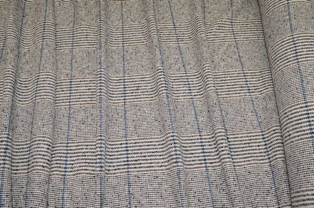 Vendita on line tessuto misto lino effetto boucle - tessuti abbigliamento lino