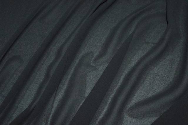Vendita on line tessuto georgette viscosa stretch nero - tessuti abbigliamento viscosa