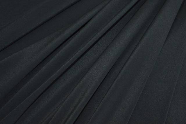 Vendita on line tessuto crepe de chine misto seta nero - tessuti abbigliamento sete
