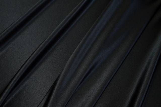 Vendita on line tessuto raso seta stretch nero - tessuti abbigliamento taffetas / rasi / shantung raso