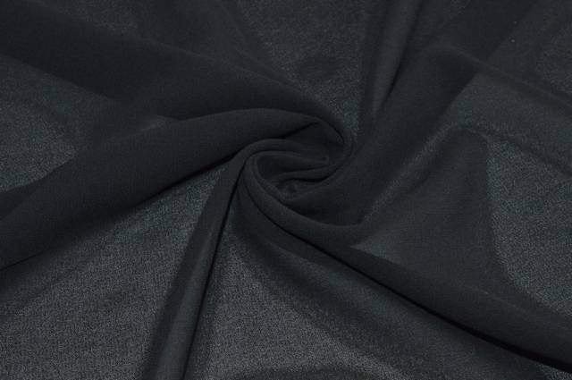 Vendita on line tessuto georgette nero - tessuti abbigliamento poliestere 