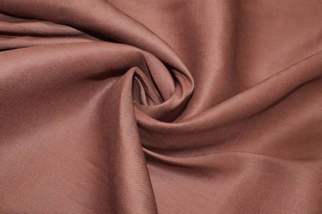 Vendita on line tessuto misto lino stretch color terracotta - tessuti abbigliamento lino