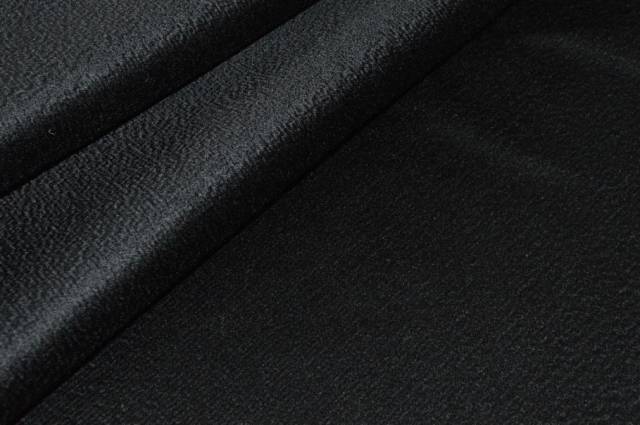Vendita on line scampolo cappotto double puro cashmere zibellinato nero - occasioni e scampoli tessuti