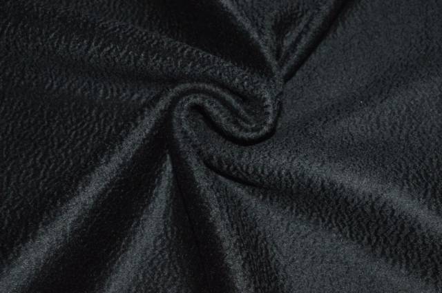Vendita on line scampolo cappotto puro cashmere zibellinato nero 150x230 cm - occasioni e scampoli tessuti