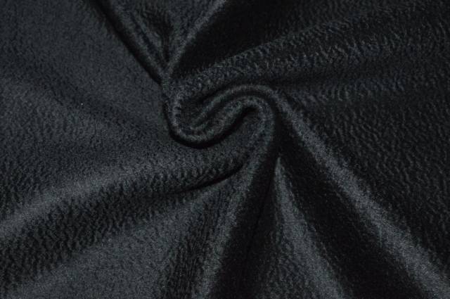 Vendita on line scampolo cappotto puro cashmere zibellinato nero 150x240 cm - occasioni e scampoli tessuti