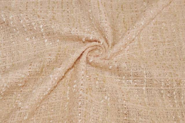 Vendita on line tessuto chanel color pesca - tessuti abbigliamento chanel e broccati