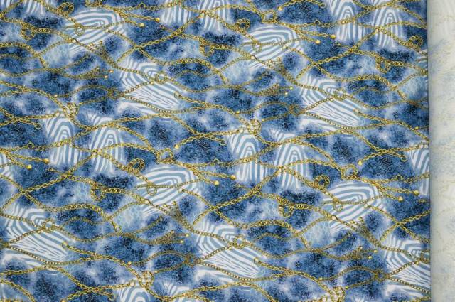 Vendita on line tessuto gabardine elasticizzato fantasia animalier avio - cotoni fantasie varie