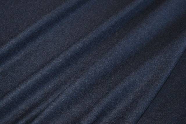 Vendita on line scampolo flanella misto cashmere blu - tessuti abbigliamento lana