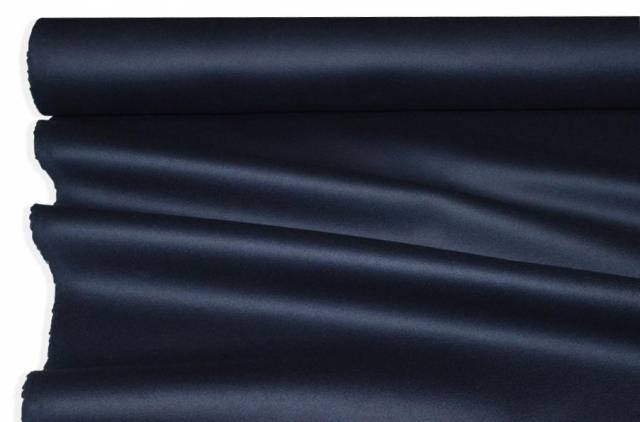 Vendita on line tessuto cappotto misto cashmere blu navy - tessuti abbigliamento lana