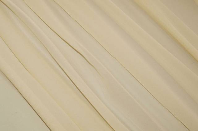Vendita on line tessuto georgette pura seta color champagne - tessuti abbigliamento sete