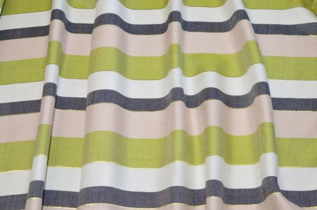 Vendita on line tessuto viscosa fantasia rigone con filo lurex oro - prodotti