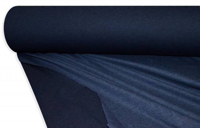 Vendita on line tessuto jersey double misto cashmere blu - tessuti abbigliamento magline / jersey/tessuto in