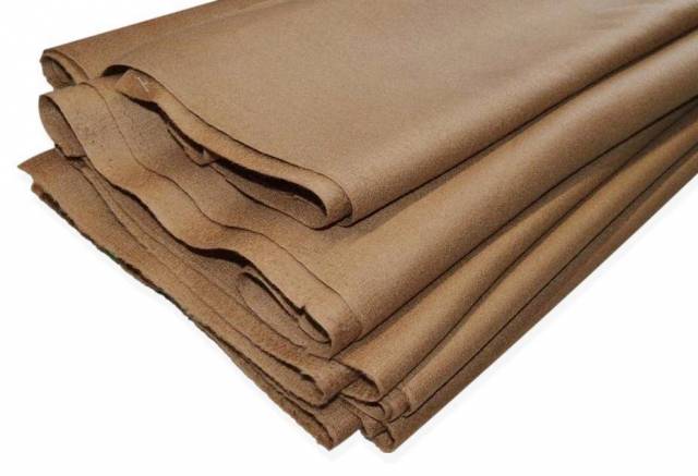 Vendita on line scampoli puro cashmere zibellinato color cammello 14929 - tessuti abbigliamento lana