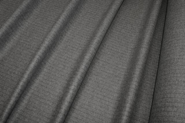 Vendita on line tessuto flanella pura lana gessato grigio adesivato - tessuti abbigliamento lana flanelle
