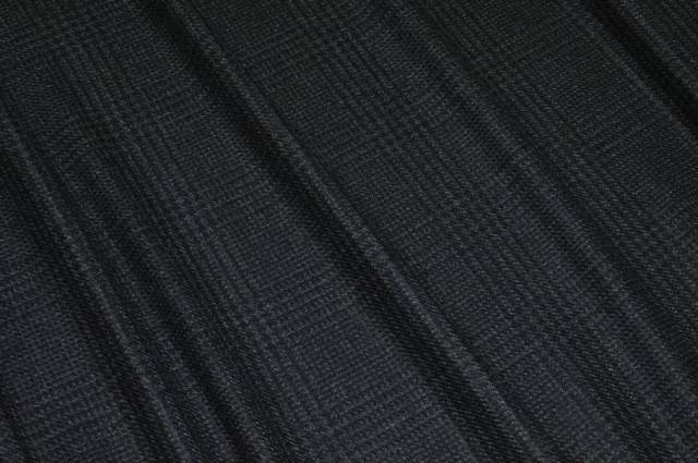 Vendita on line tessuto flanella pura lana principe di galles grigio scuro - tessuti abbigliamento lana uomo/tailleur