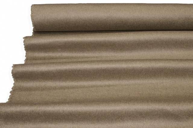 Vendita on line tessuto cappotto double puro cashmere tortora - tessuti abbigliamento lana