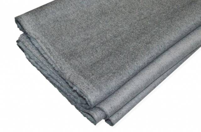 Vendita on line scampoli cappotto pura lana colore grigio - tessuti abbigliamento