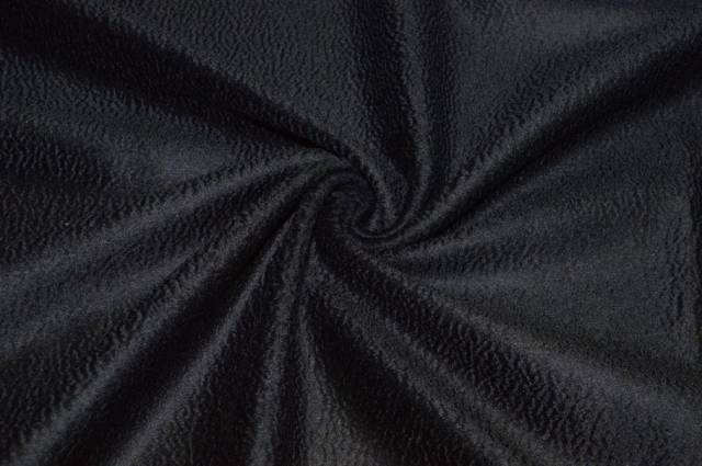 Vendita on line scampolo cappotto puro cashmere zibellinato nero - occasioni e scampoli lane e cashmere