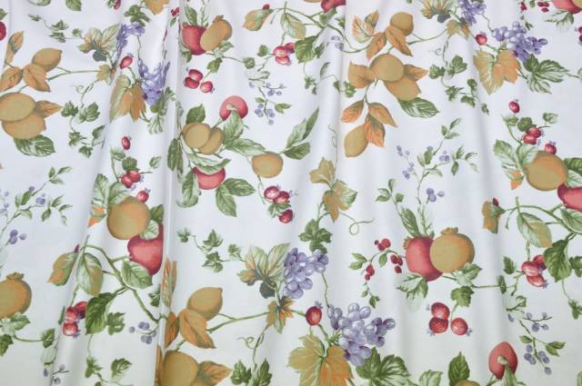 Vendita on line tessuto cotone panama fantasia melagrana - cotoni fantasie e frutti