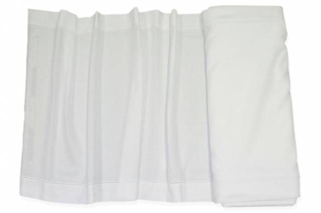 Vendita on line tessuto tendino misto lino bianco - tessuti per