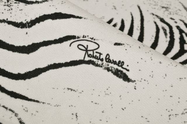 Vendita on line tessuto misto viscosa stretch fantasia animalier zebra roberto cavalli - occasioni e scampoli tessuti fantasie 