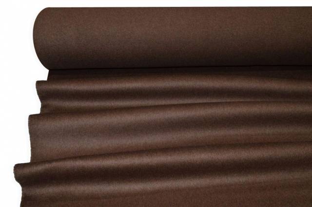 Vendita on line tessuto cappotto velour double pura lana color cacao - occasioni e scampoli tessuti 