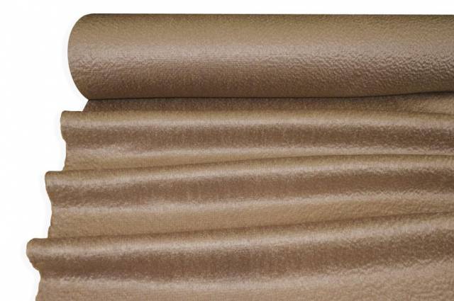Vendita on line tessuto cappotto double misto cashmere effetto mouflon color cammello - prodotti