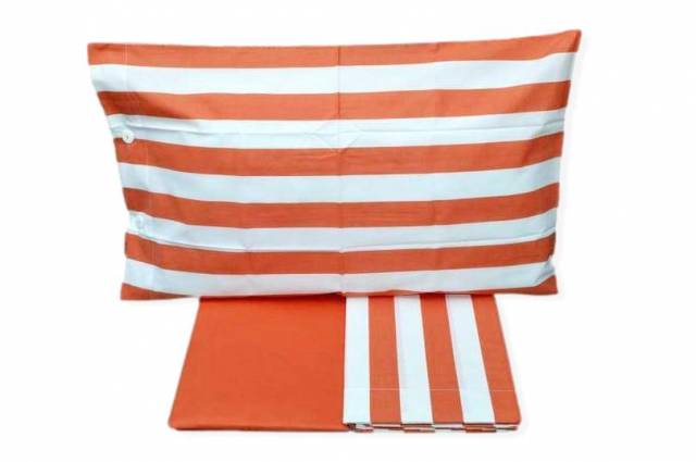 Vendita on line completo lenzuola singolo fazzini modello carpera variante arancio 4 - biancheria per la casa