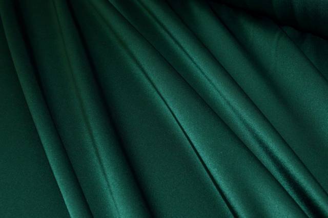 Vendita on line tessuto doppio raso verde inglese seta elasticizzata - occasioni e scampoli seta di