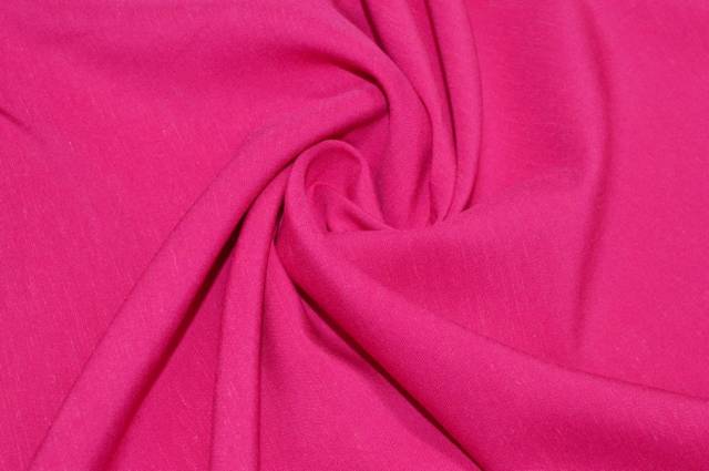 Vendita on line tessuto misto lino viscosa fucsia - tessuti abbigliamento lino