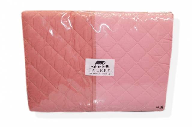 Vendita on line copriletto trapuntato singolo caleffi diletto var. rosa - biancheria per la casa