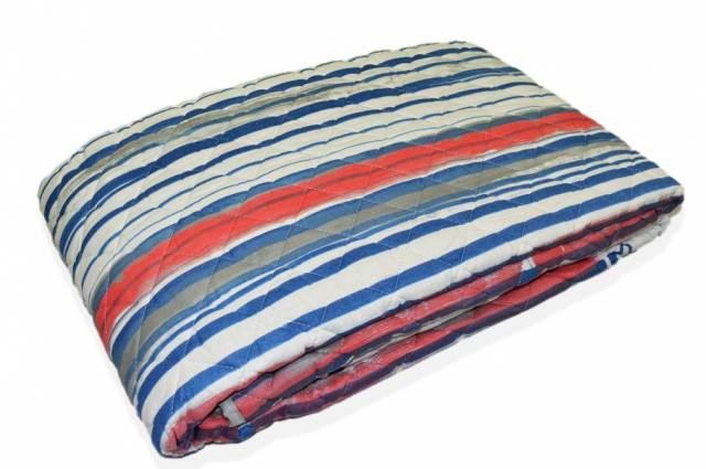 Vendita on line copriletto trapuntato singolo gabel modello barcode var.blu navy 222 - biancheria per la casa