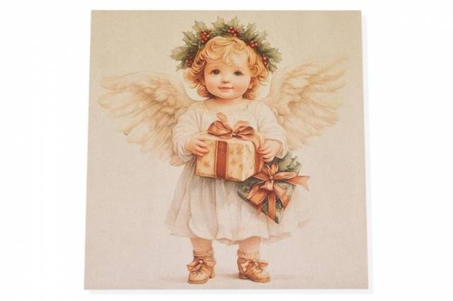 Vendita on line pannello natale angelo disegno 1 misura cm 47x47 - tessuti arredo casa gobelin cuscini 47x47 natalizi