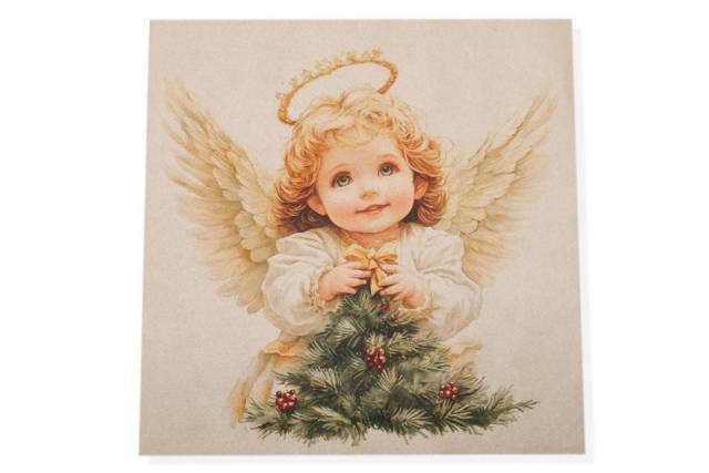 Vendita on line pannello natale angelo disegno 2 misura cm 47x47 - tessuti arredo casa gobelin cuscini 47x47 natalizi
