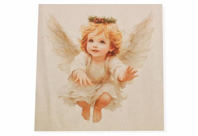 Vendita on line pannello natale angelo disegno 4 misura cm 47x47 - tessuti arredo casa gobelin cuscini 47x47 natalizi